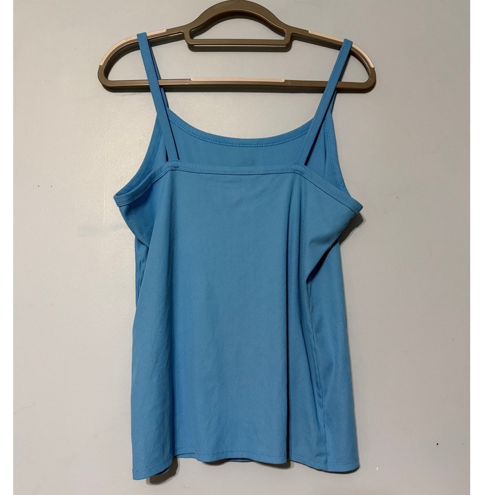 No Boundaries XXL 20 Light Blue Ribbed Cami Tank Top Spaghetti Strap Basic 2520